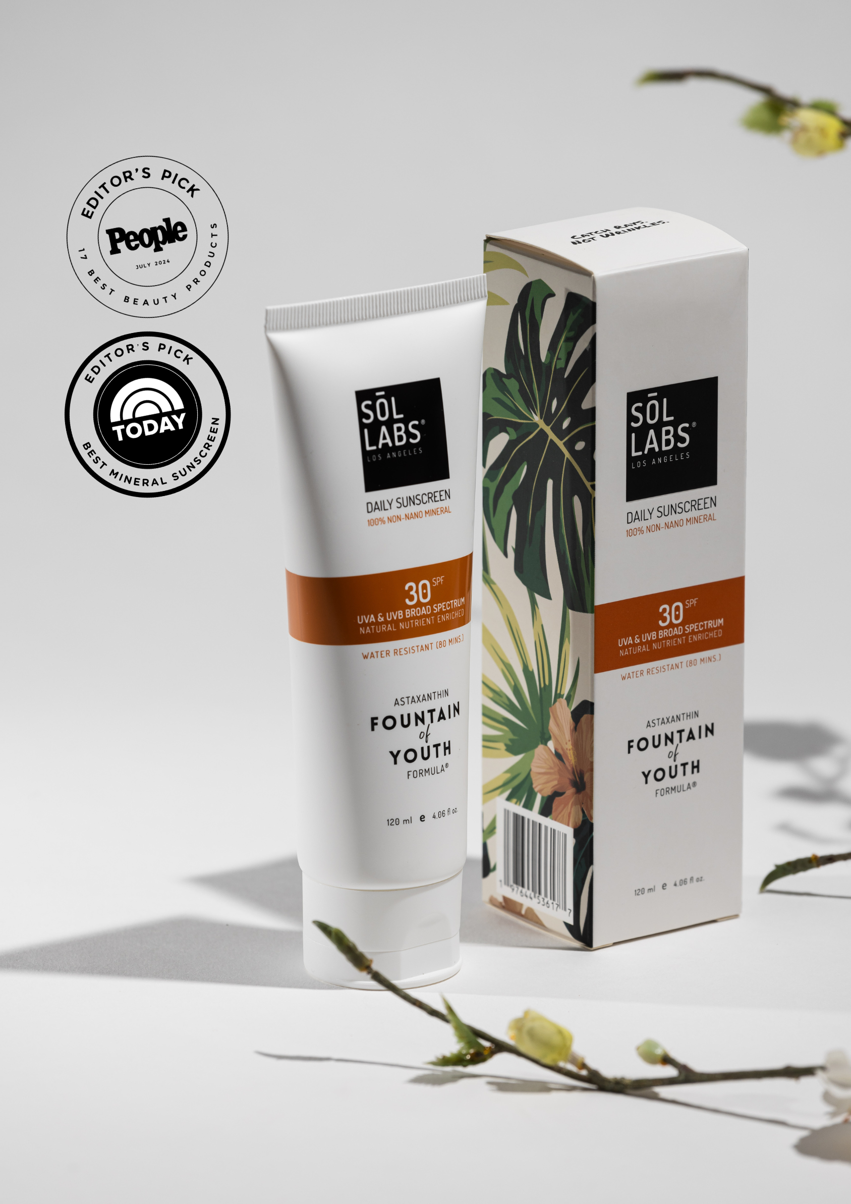 SOL LABS® Natural Mineral SPF 30 Daily Sunscreen Lotion - Broad Spectrum UVA/UVB Protection & Hydrating Formula - Osadia Concept Store