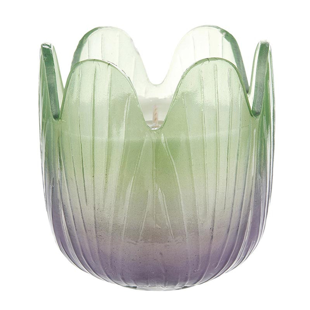 Blossom Candle Collection – Colorful Glass Flower Candles in Multiple Scents & Sizes