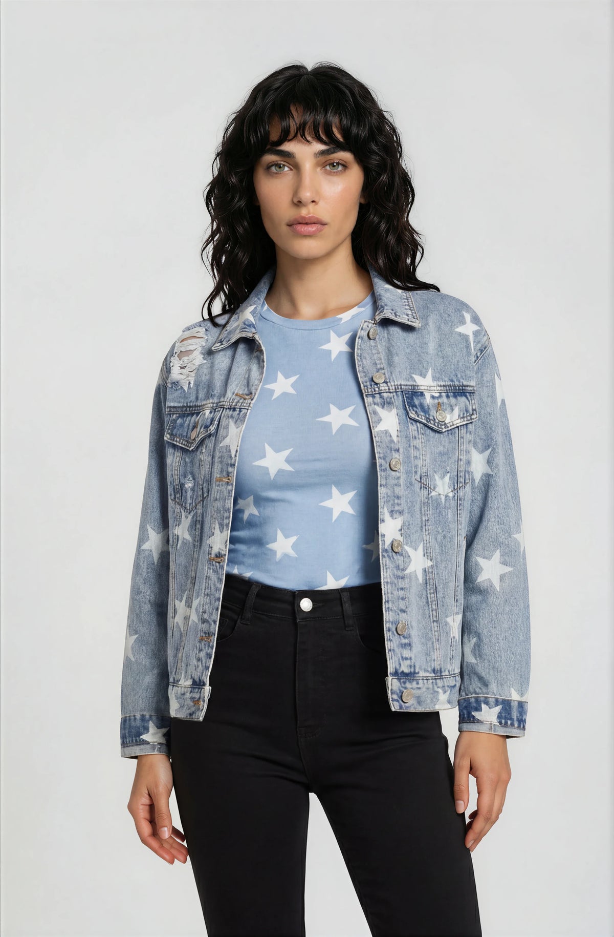 Washed Star Denim Jacket