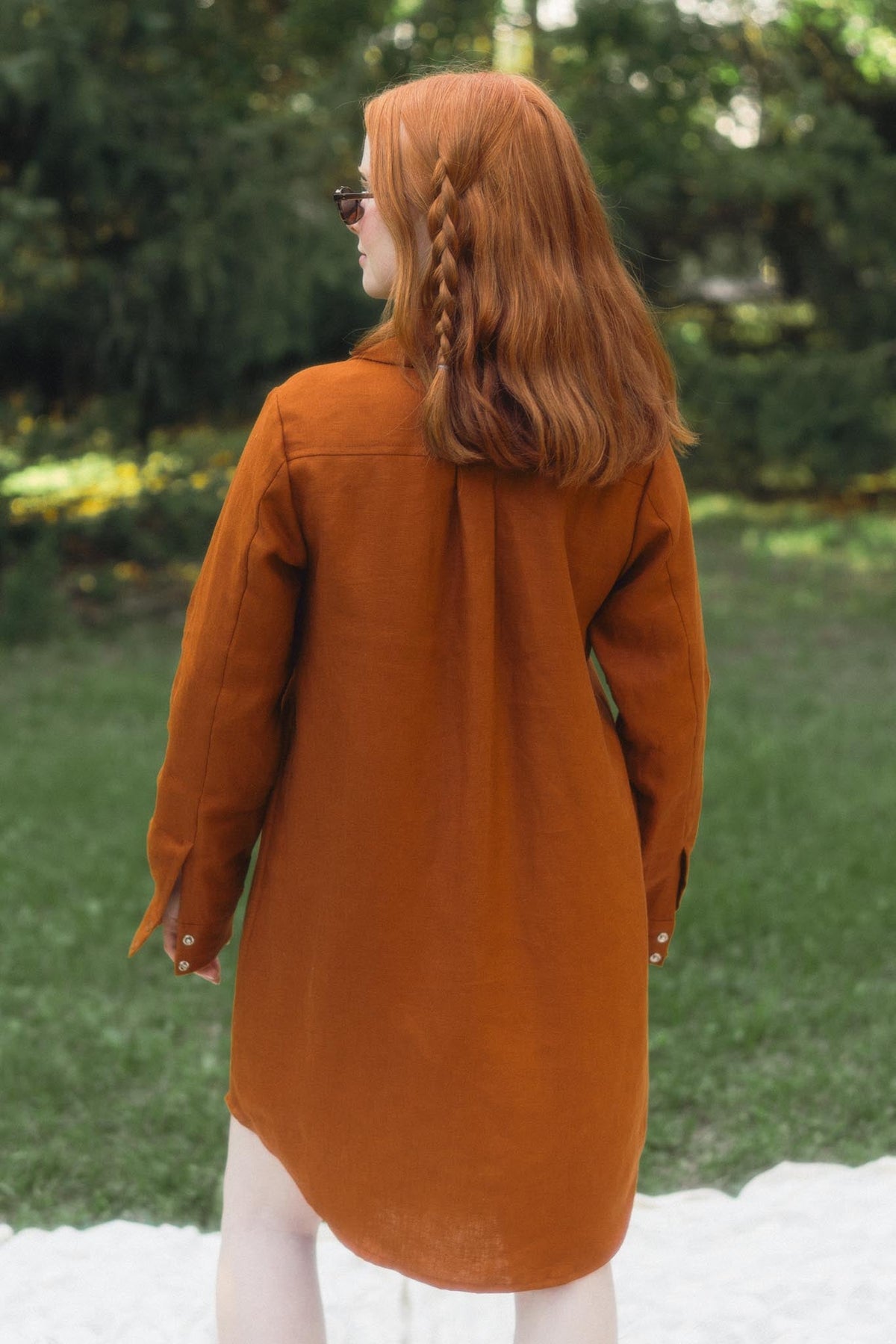 Aurelia Dress in Rust