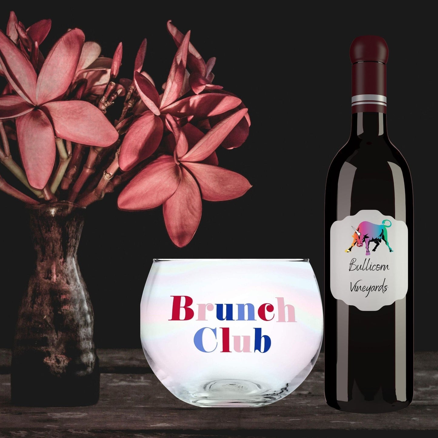 Brunch Club Roly Poly Clear Glass  | 13 oz.