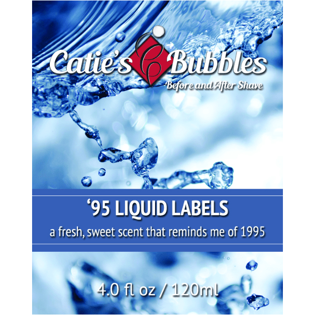 Catie's Bubbles 95 Liquid Labels Shaving Collection
