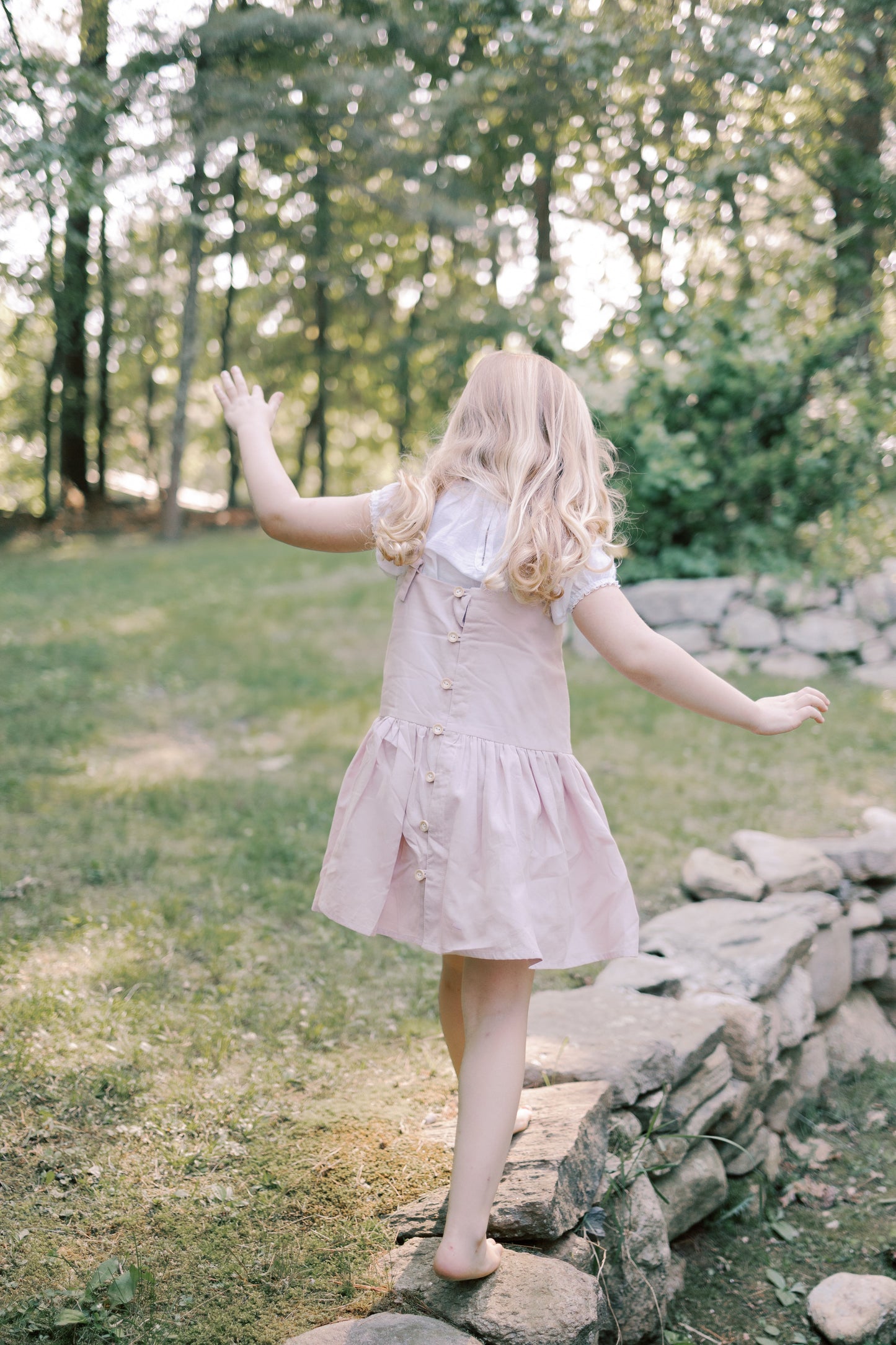 Hikari Pintuck Dress- Soft Pink