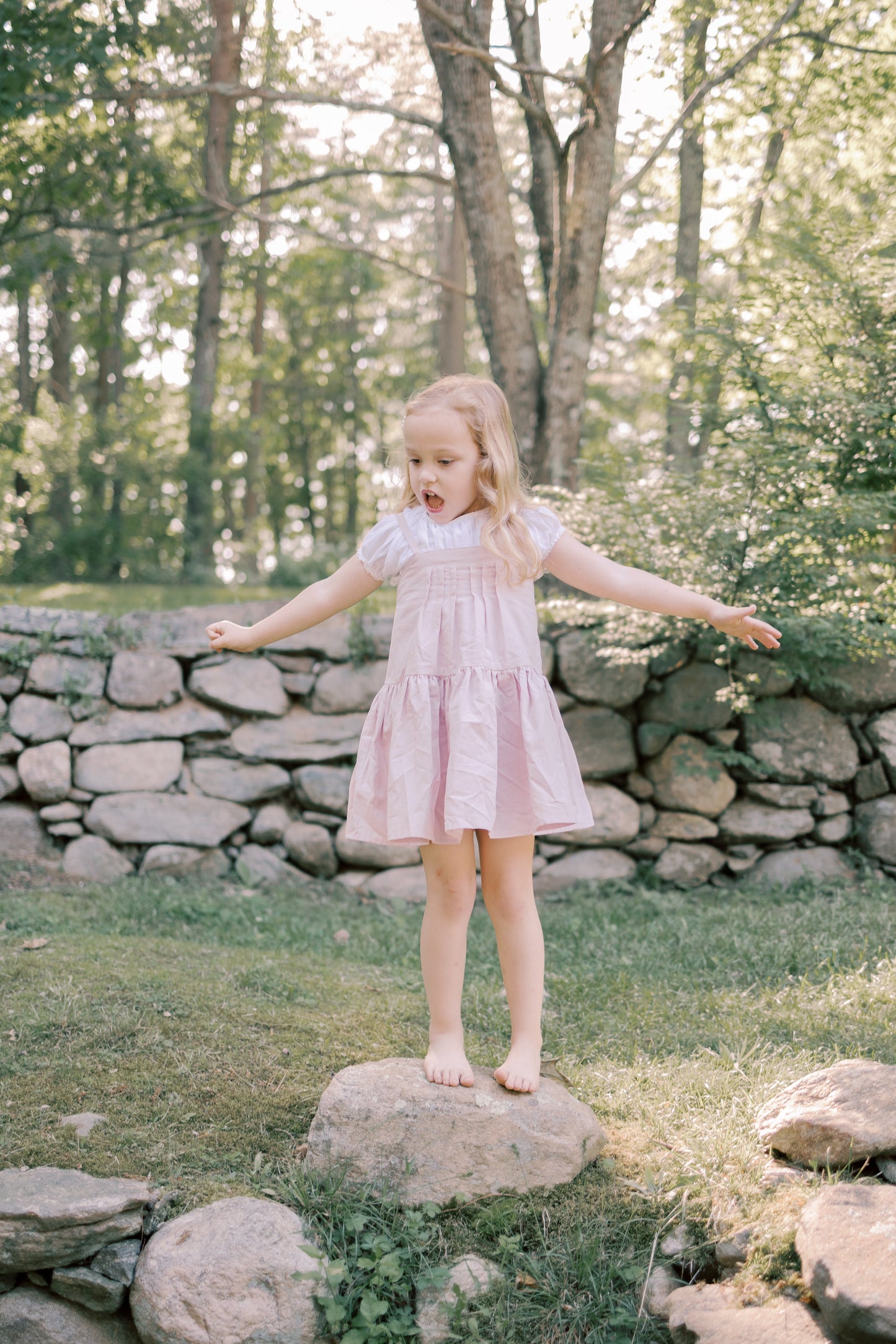 Hikari Pintuck Dress- Marigold Dawn