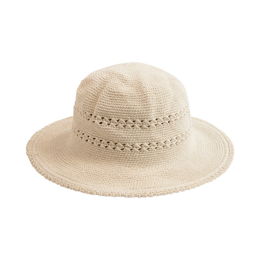 Women's Cotton Crochet Hat Medium Brim