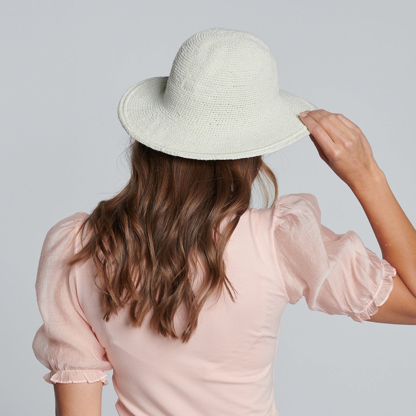 Women's Crocheted Brim Hat