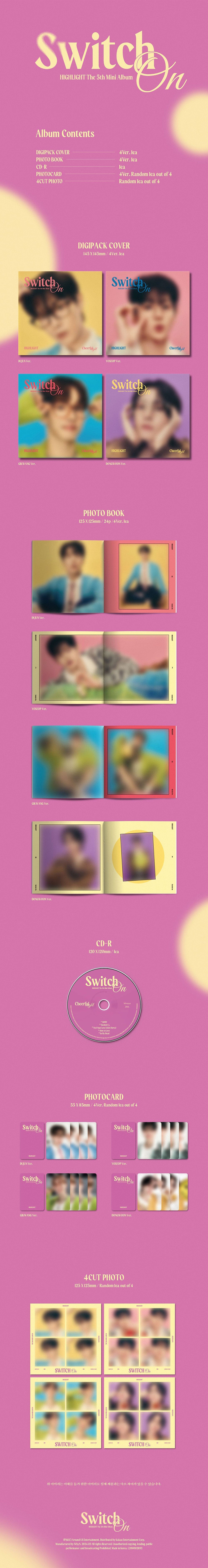 Highlight 5th Mini Album - Switch On