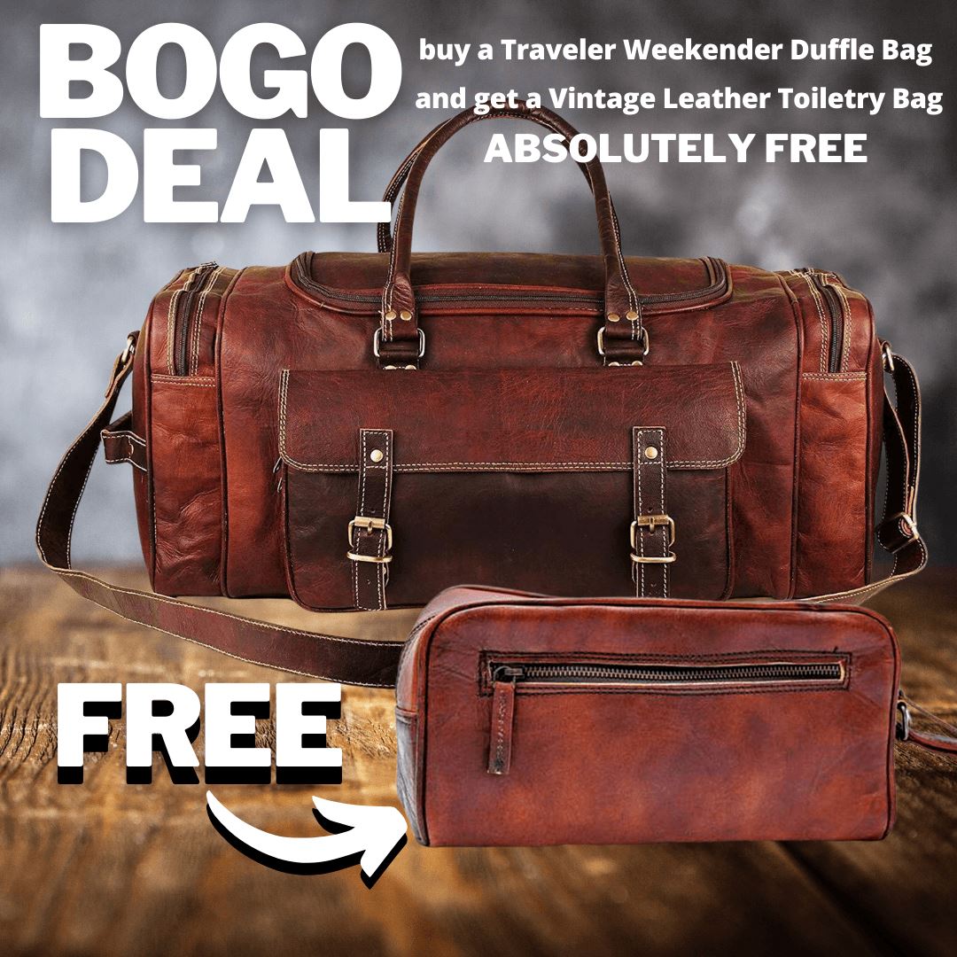 BOGO: Traveler Weekender Duffle Bag + FREE Toiletry Bag - Osadia Concept Store