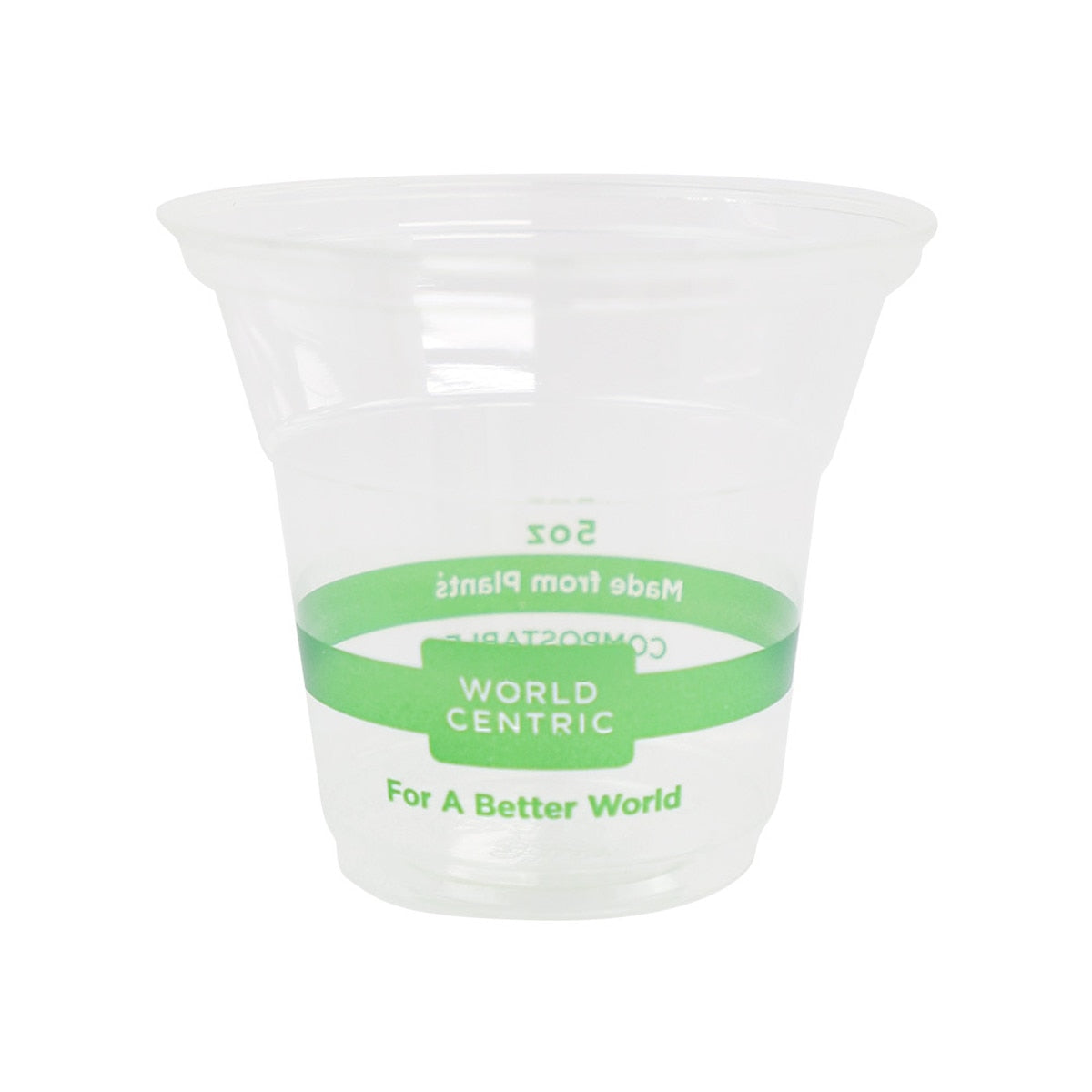 World Centric Cold Cups 5 oz Clear PLA Compostable (QTY 2000), SKU CP-CS-5