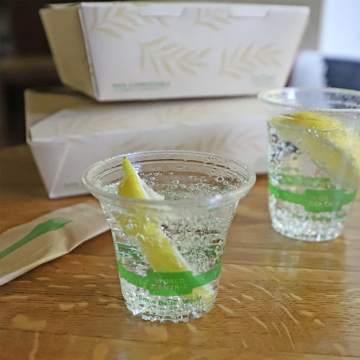 World Centric Cold Cups 5 oz Clear PLA Compostable (QTY 2000), SKU CP-CS-5