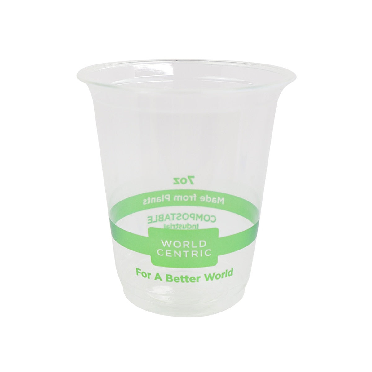 World Centric Compostable Cold Cup, 7 oz, Clear (QTY 2000), SKU CP-CS-7