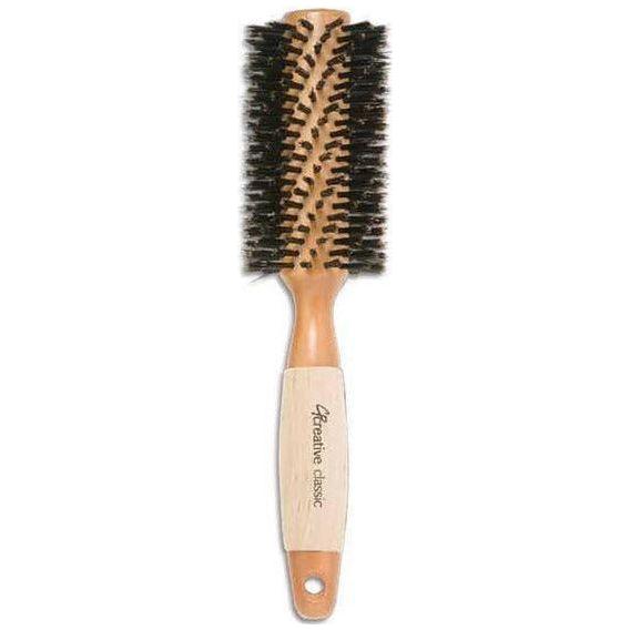 Eco-Reinforced Boar Bristle Round Hair Brush for Thick Hair-CRMBX