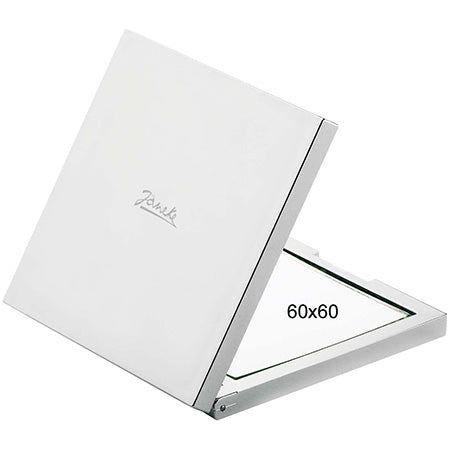 Janeke Silver Handbag Mirror Magnification X3  60x60mm CR400.3