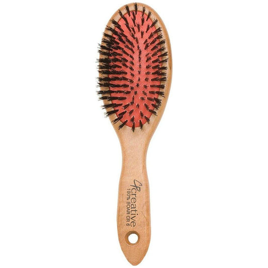 Eco-Friendly Boar Bristle Paddle Wood Hair Brush
