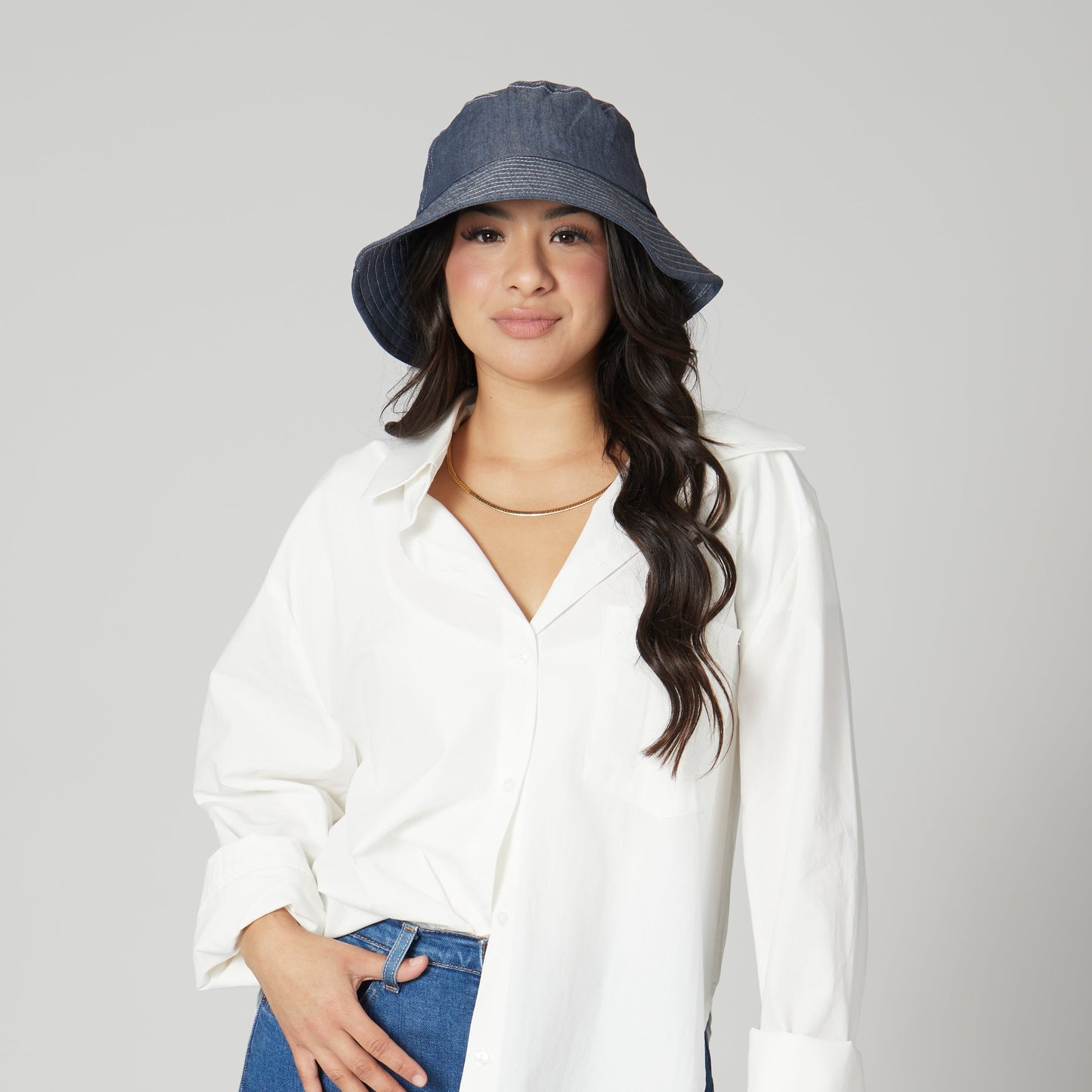 Chambray Bucket Hat