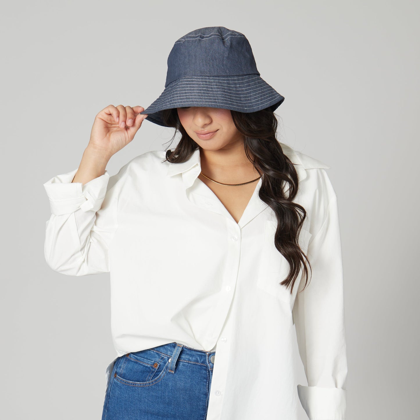 Chambray Bucket Hat