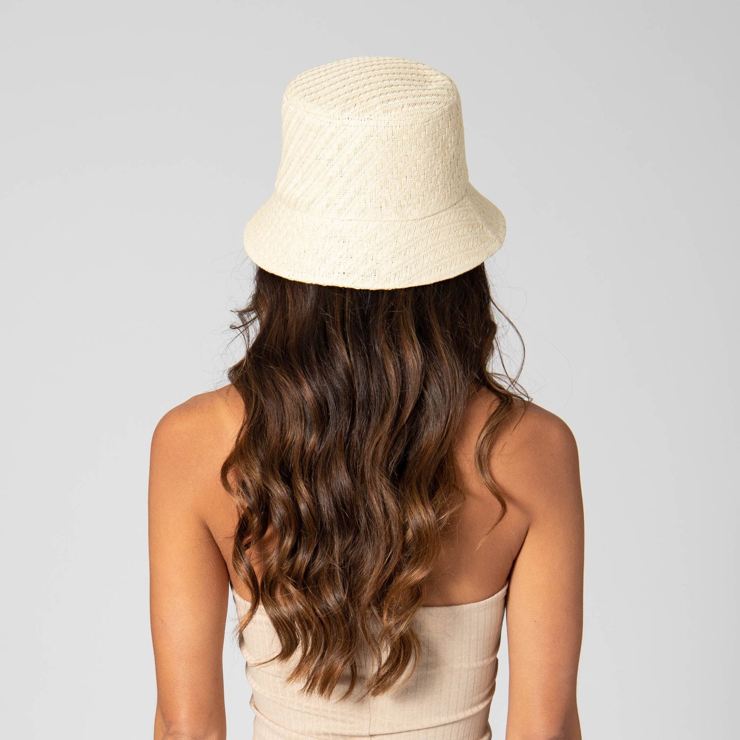 Women's Textured Woven Bucket Hat