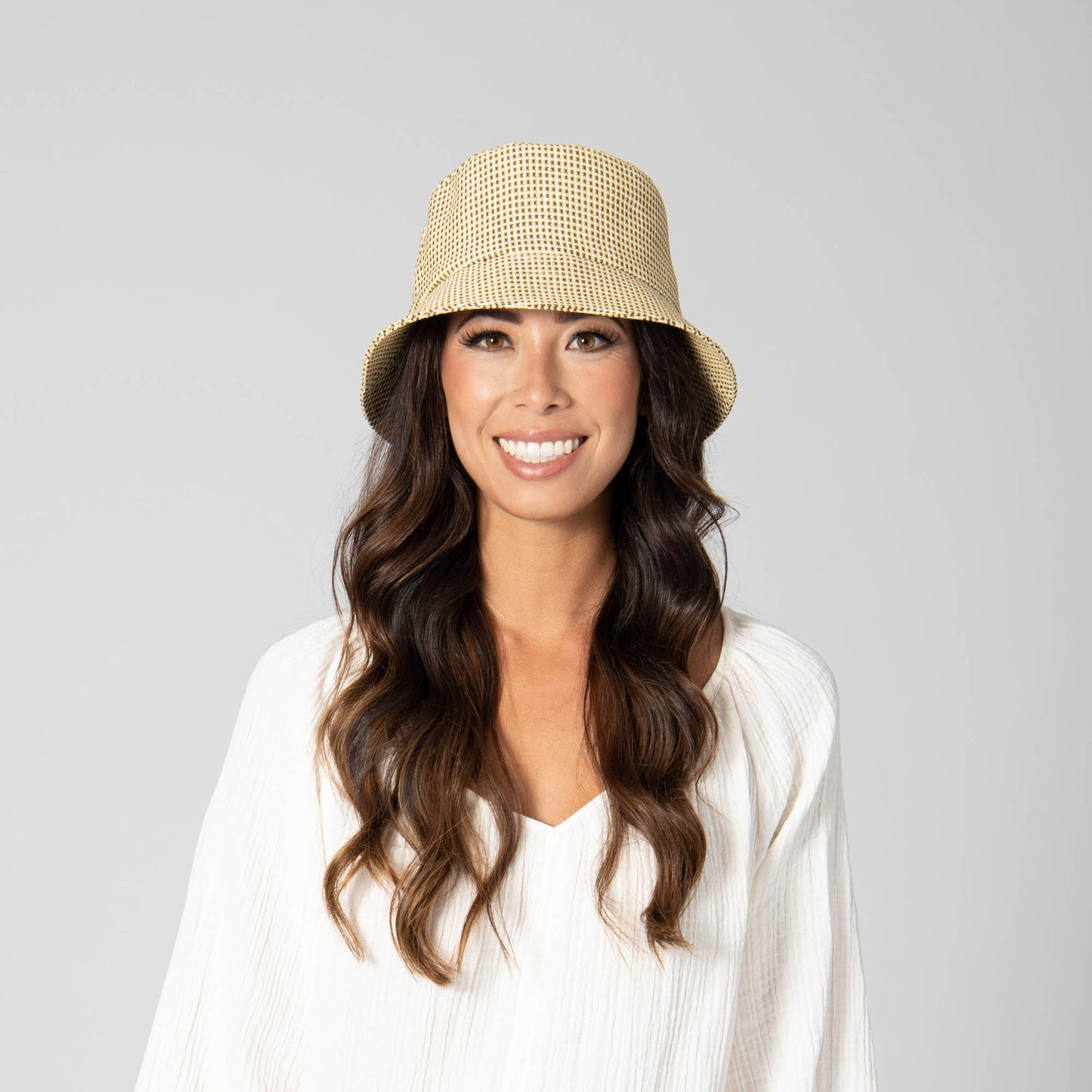 Women's Textured Woven Bucket Hat