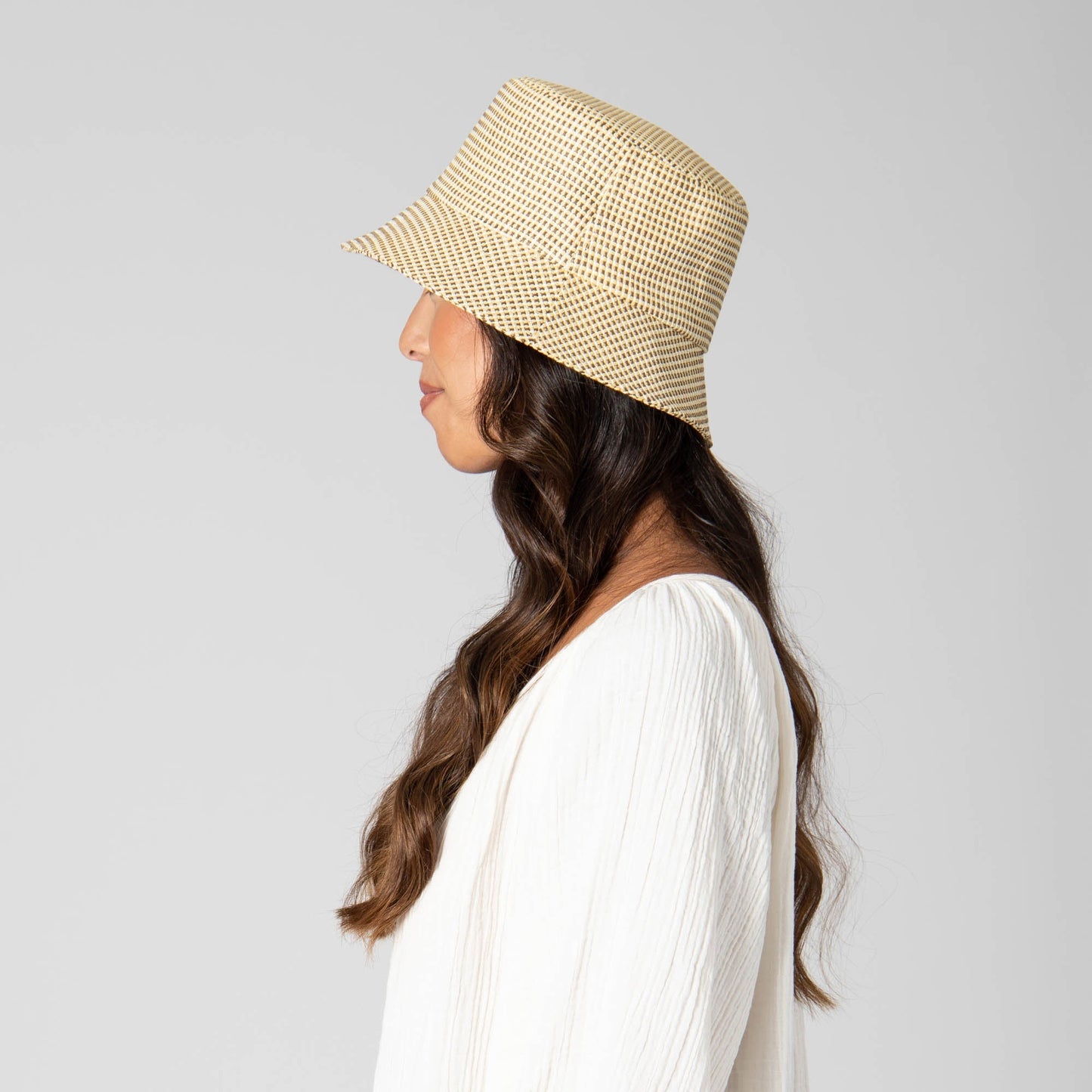 Women's Textured Woven Bucket Hat