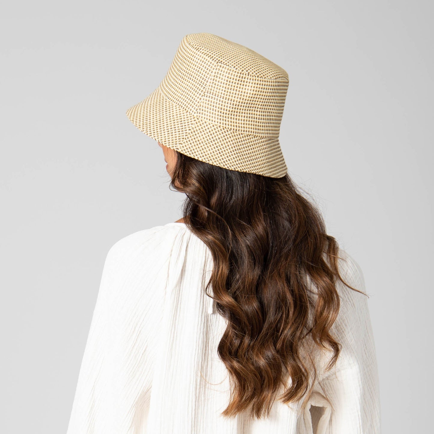 Women's Textured Woven Bucket Hat