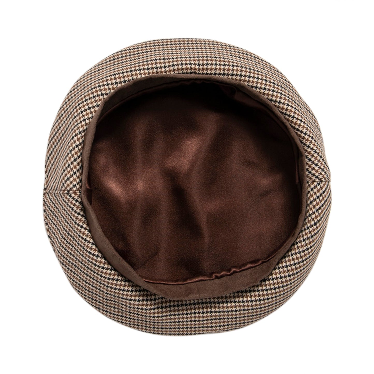 Women's Plaid Beret w/ Faux Suede Band