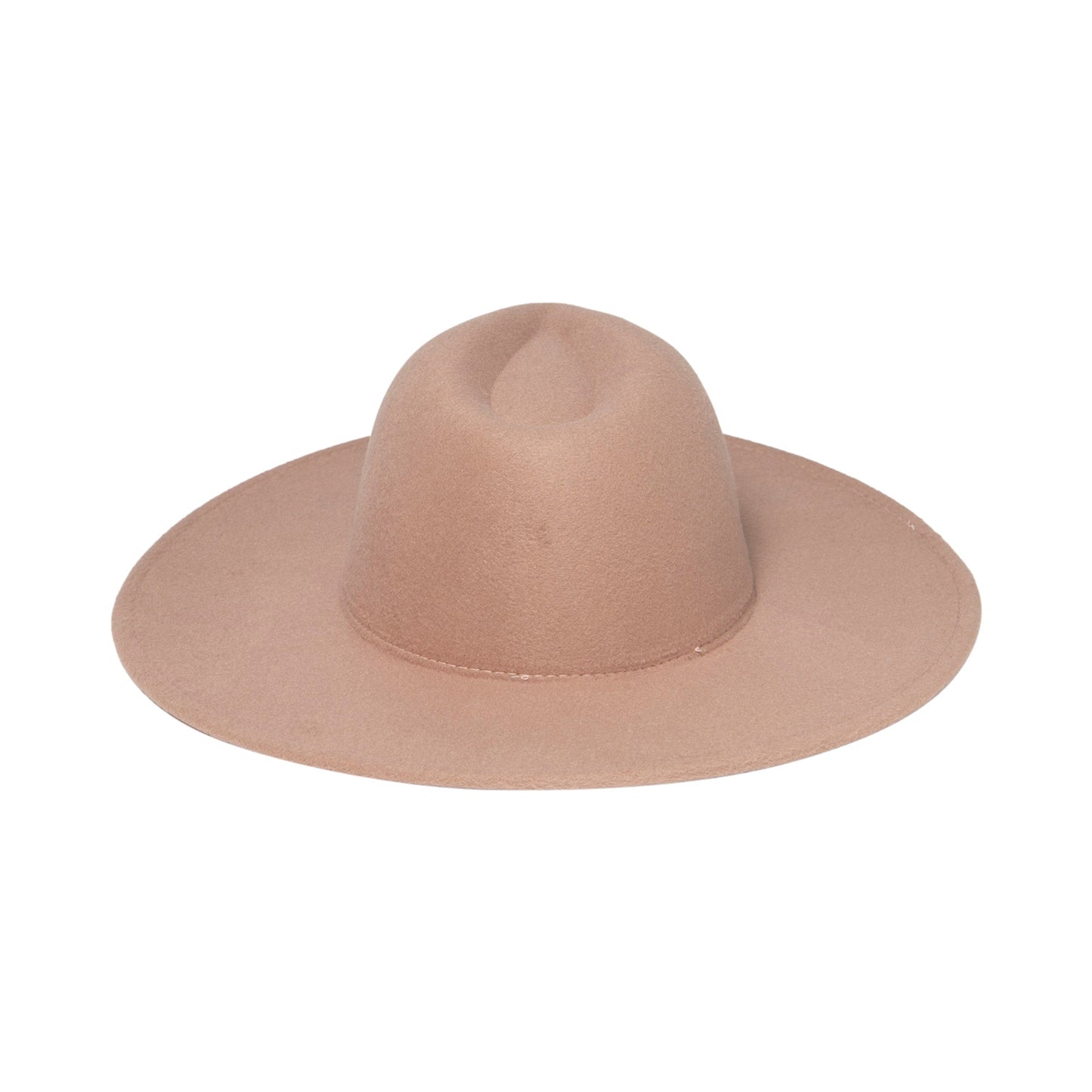Women's Faux Felt Wide Brim Fedora