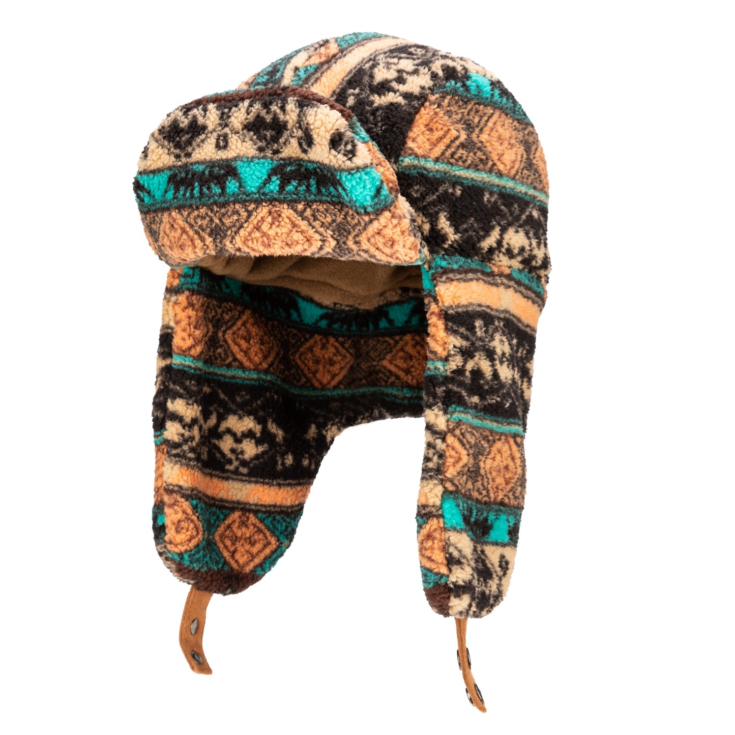 Printed Fleece Trapper