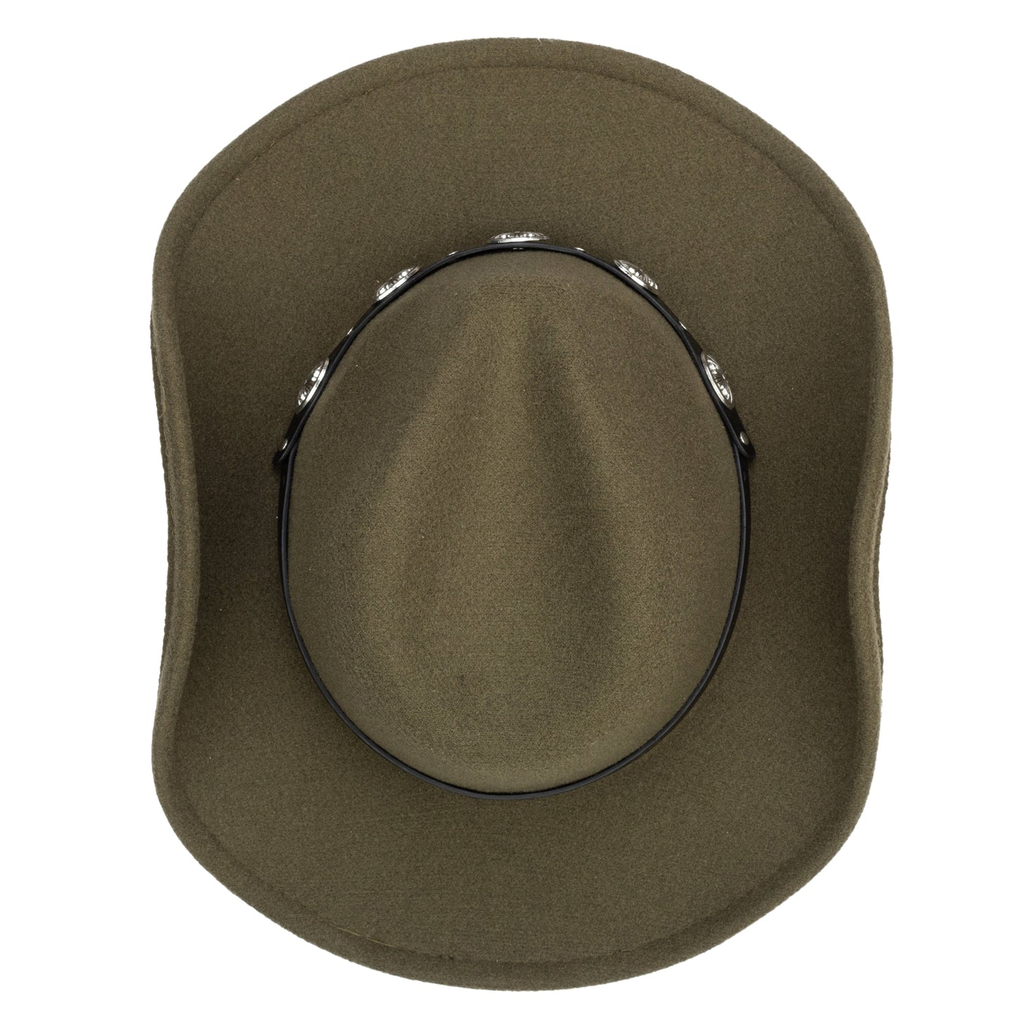 Women'S Faux Felt Cowboy W/ Western Conche Trim