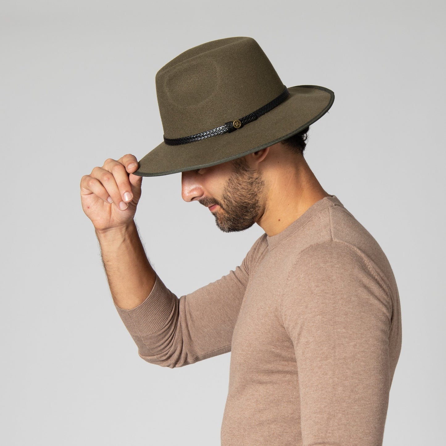 Men's Faux Felt Fedora
