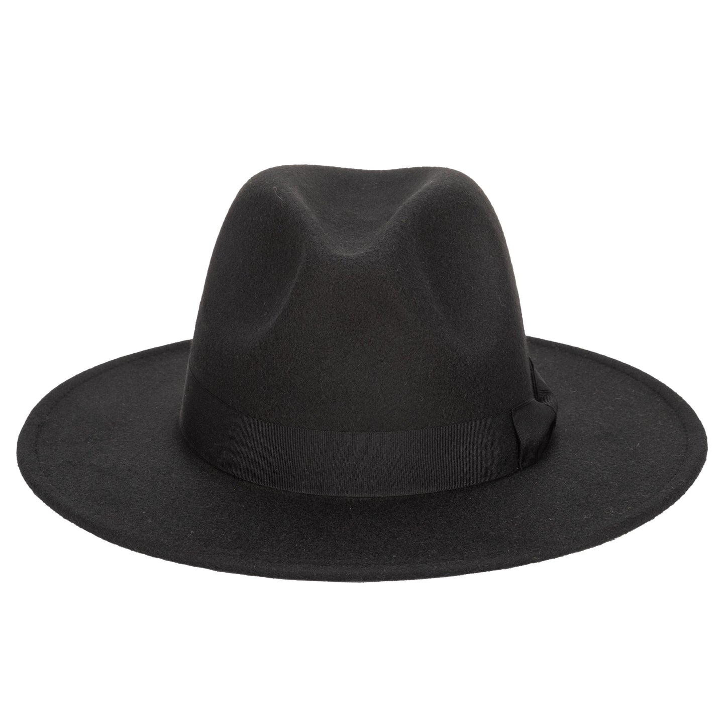 Men's Faux Felt Fedora With Grosgrain