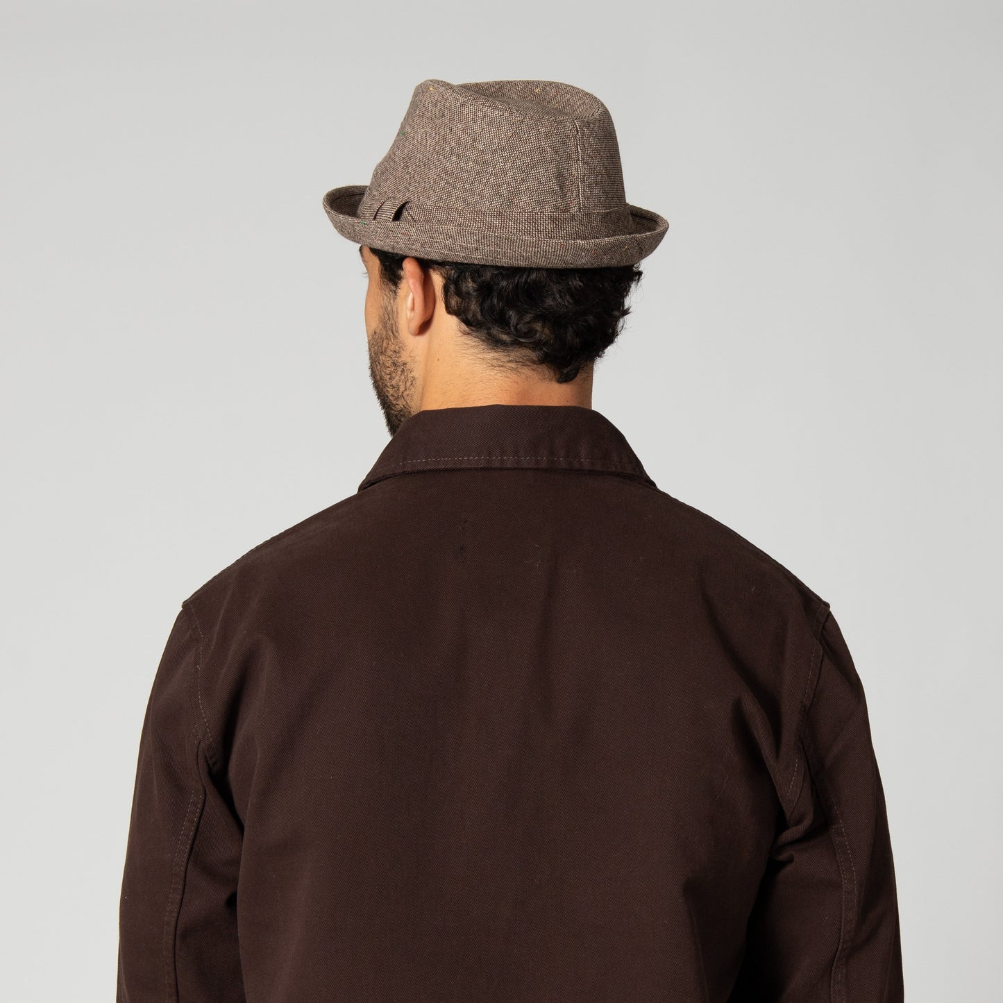 Men's Cut & Sew Pokpie with Double Fold Self Band&Knot