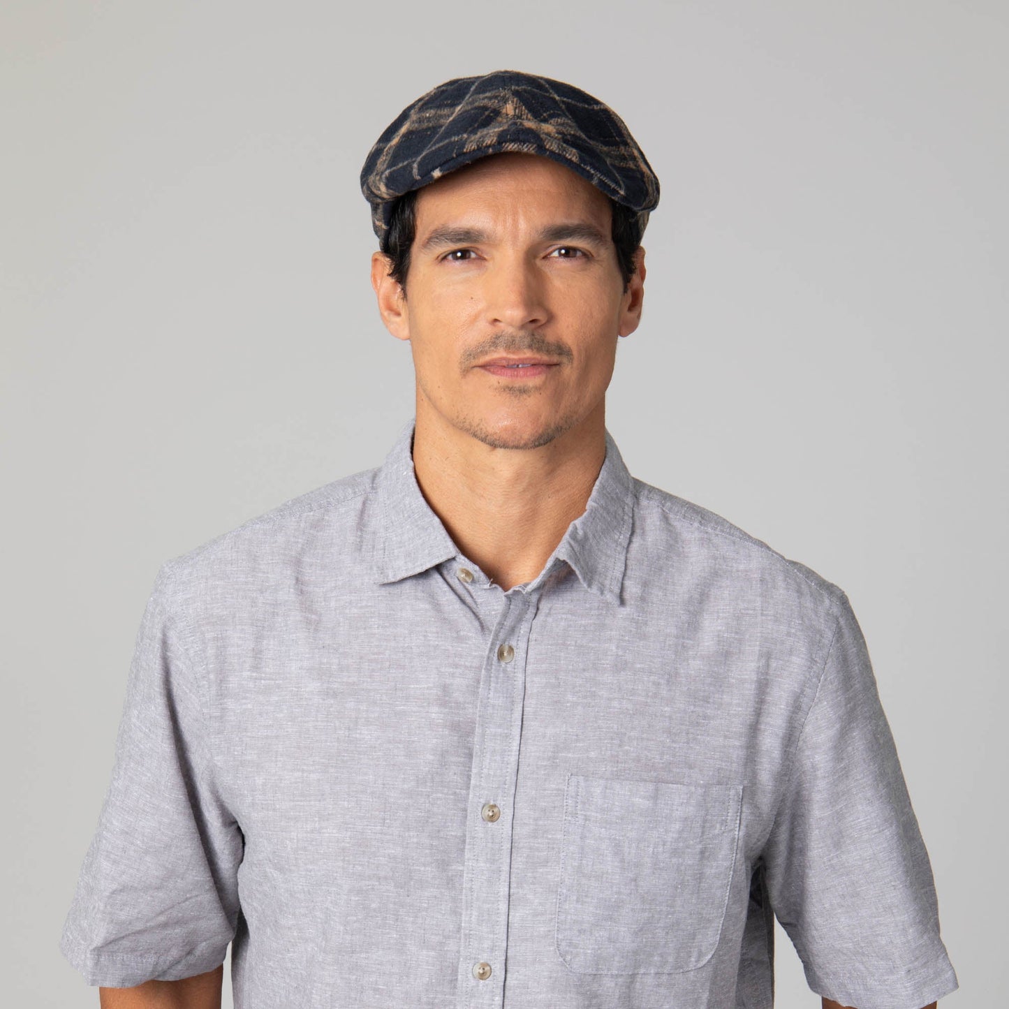 Faux Wool Plaid Driver Cap