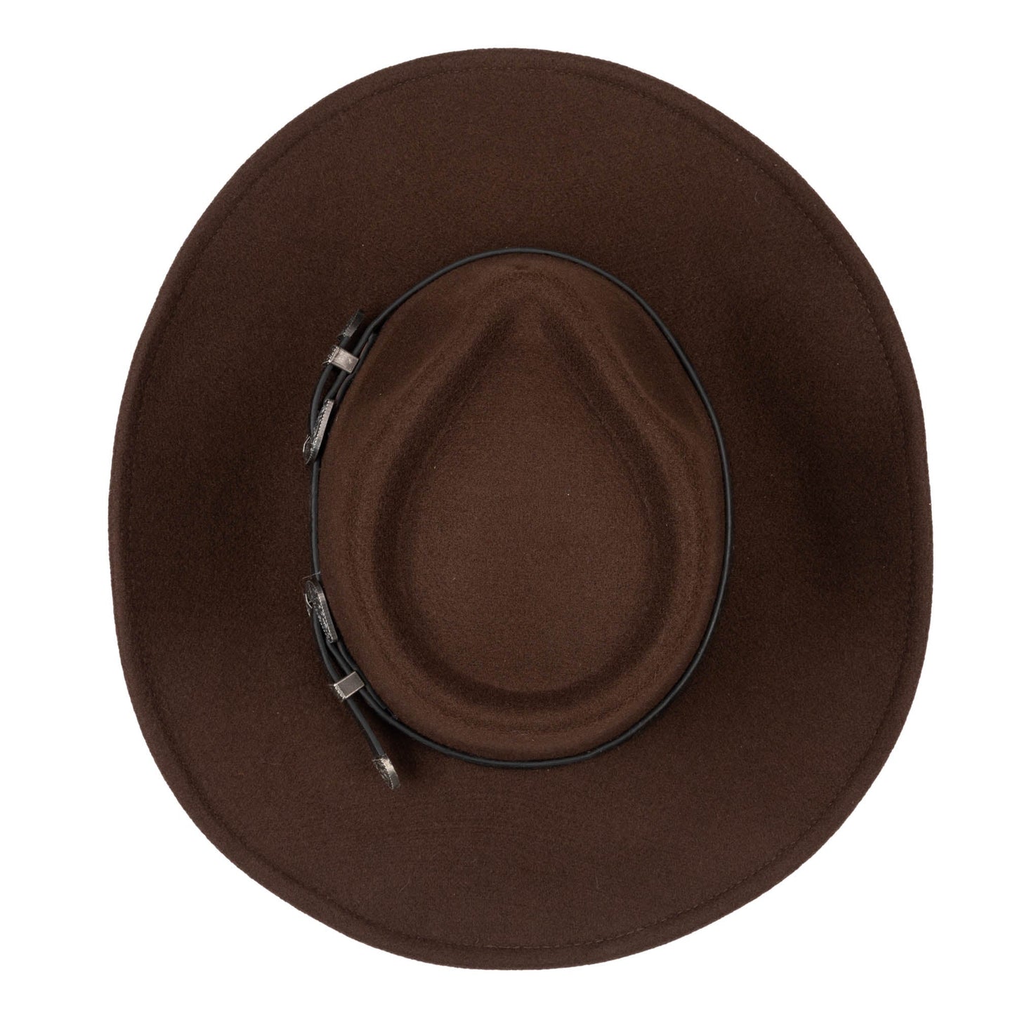 Faux Felt Pinch Crown Cowboy