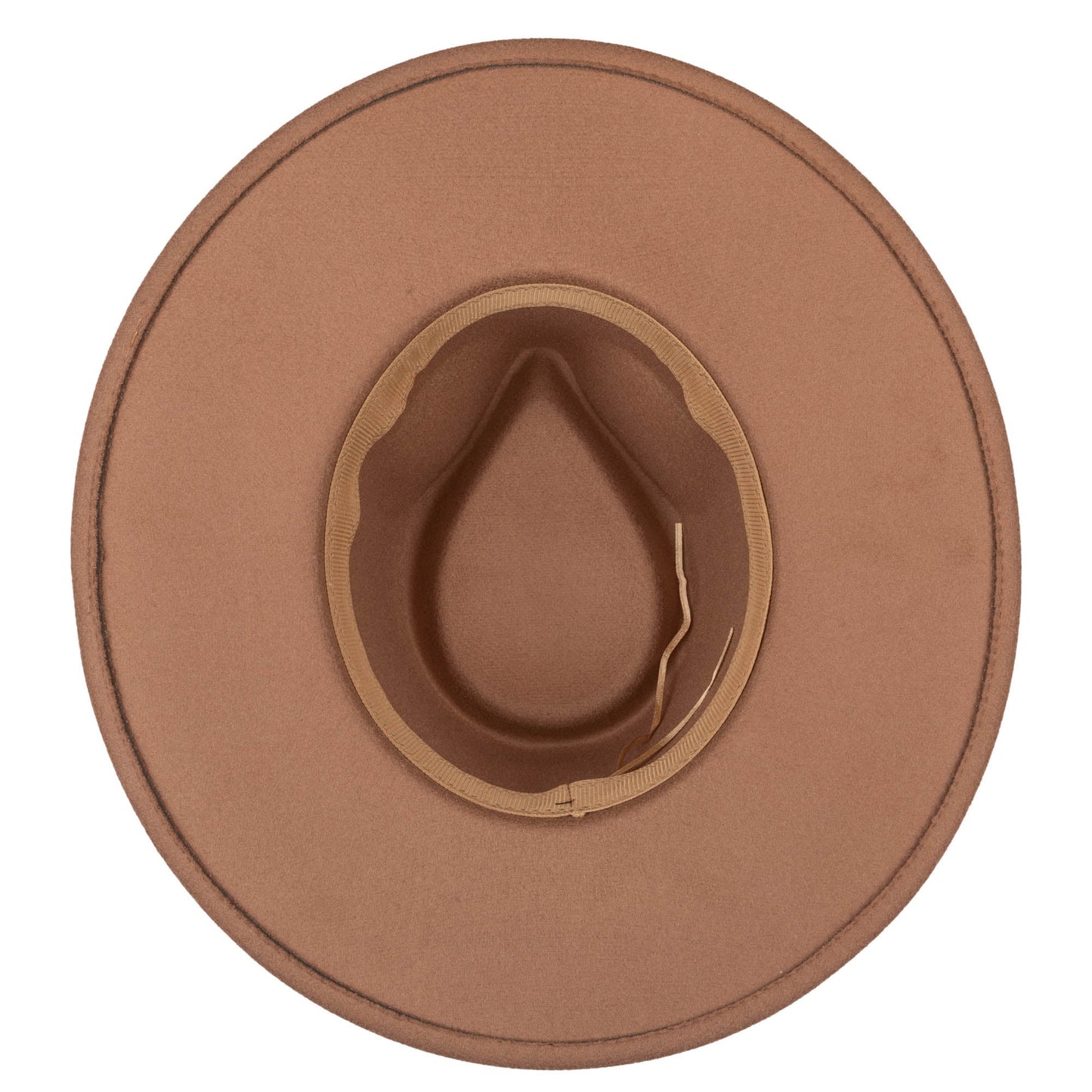 Faux Felt Fedora with Half Braided Faux Leather Band