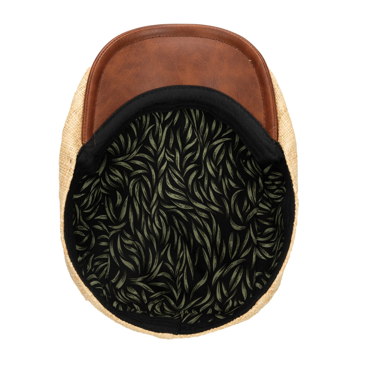 Mens Raffia Driver Hat
