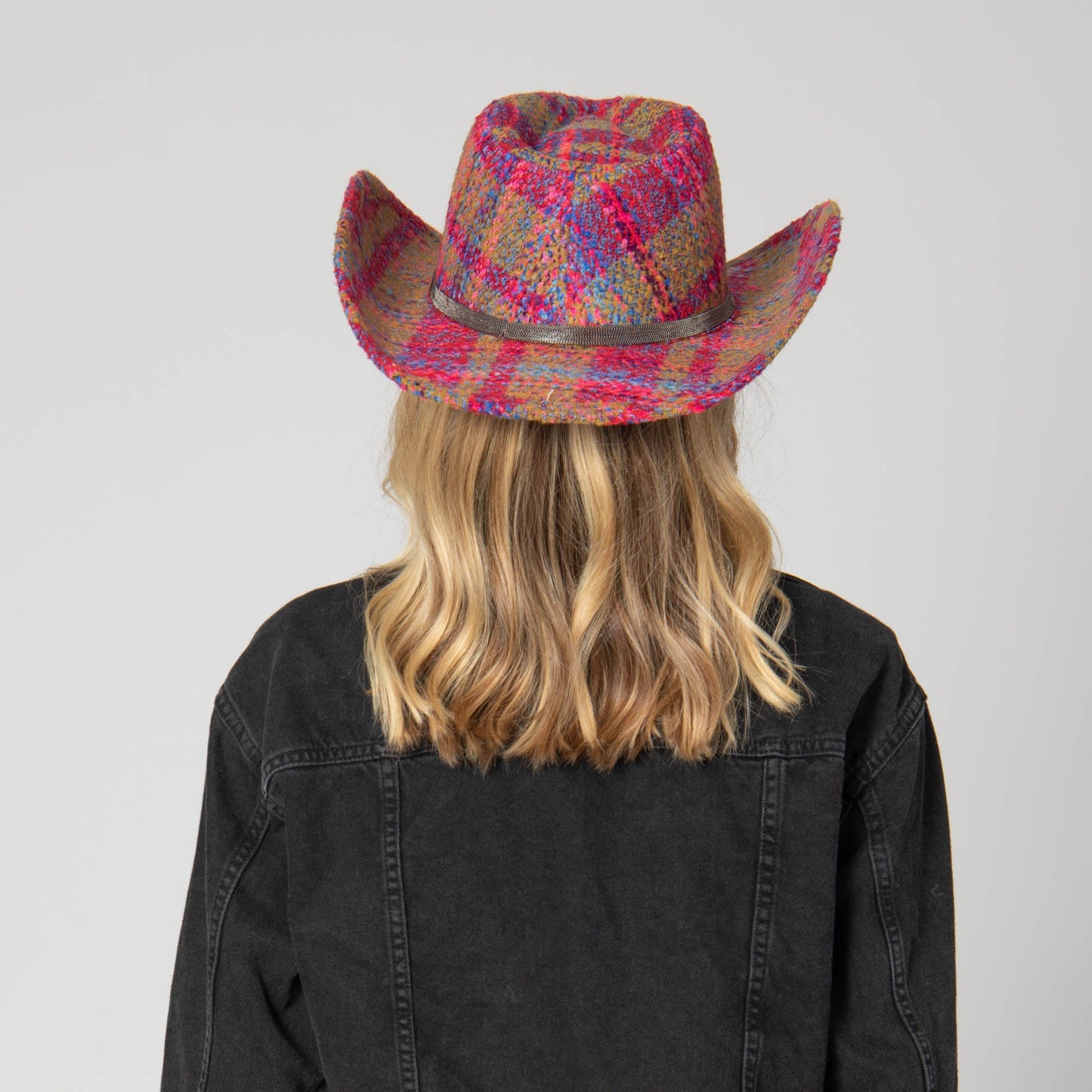 Two Step - Cut & Sew Multi Tweed Pinch Crown Cowboy Hat