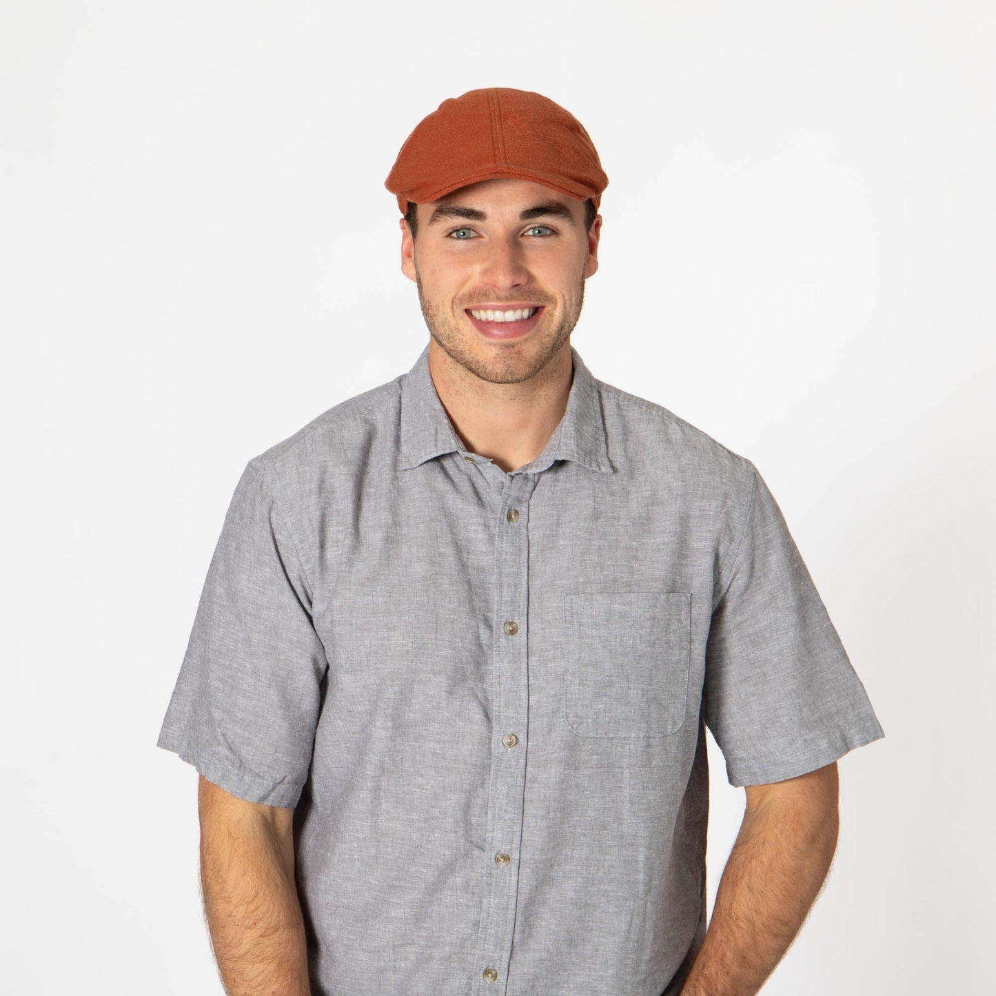Mens Washed Cotton Twill Driver Cap