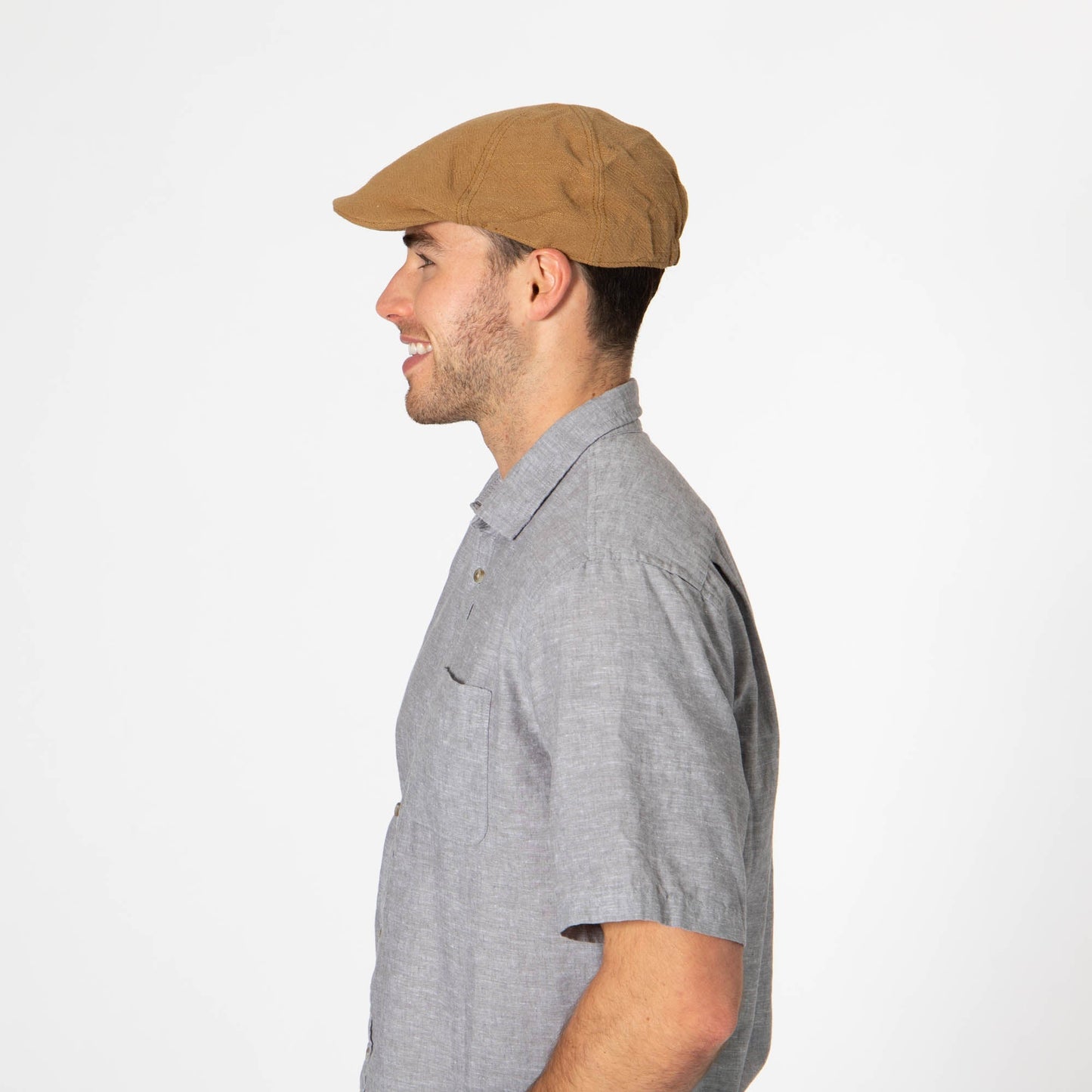 Mens Washed Cotton Twill Driver Cap