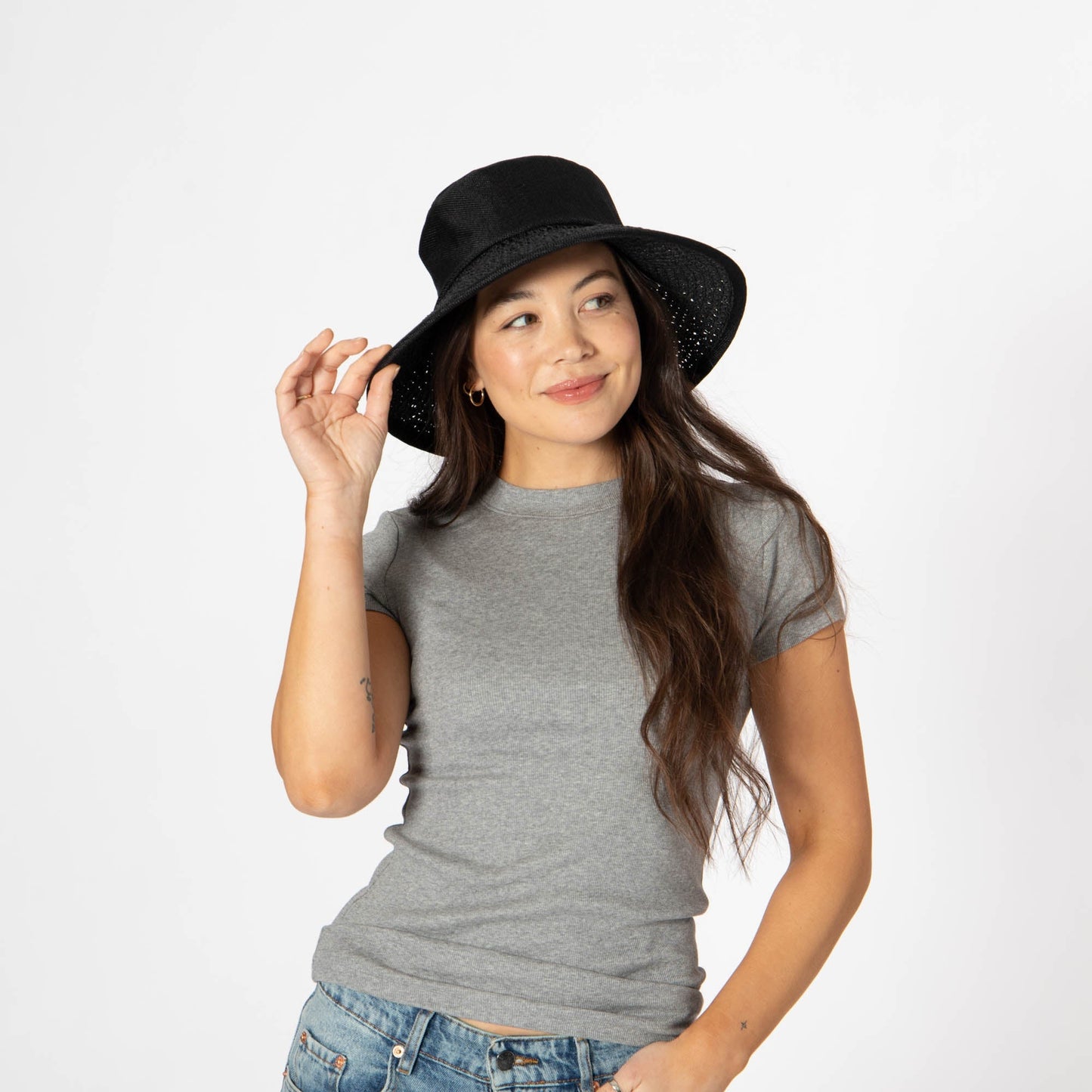 Women's Bucket Hat with Collapsible Crown