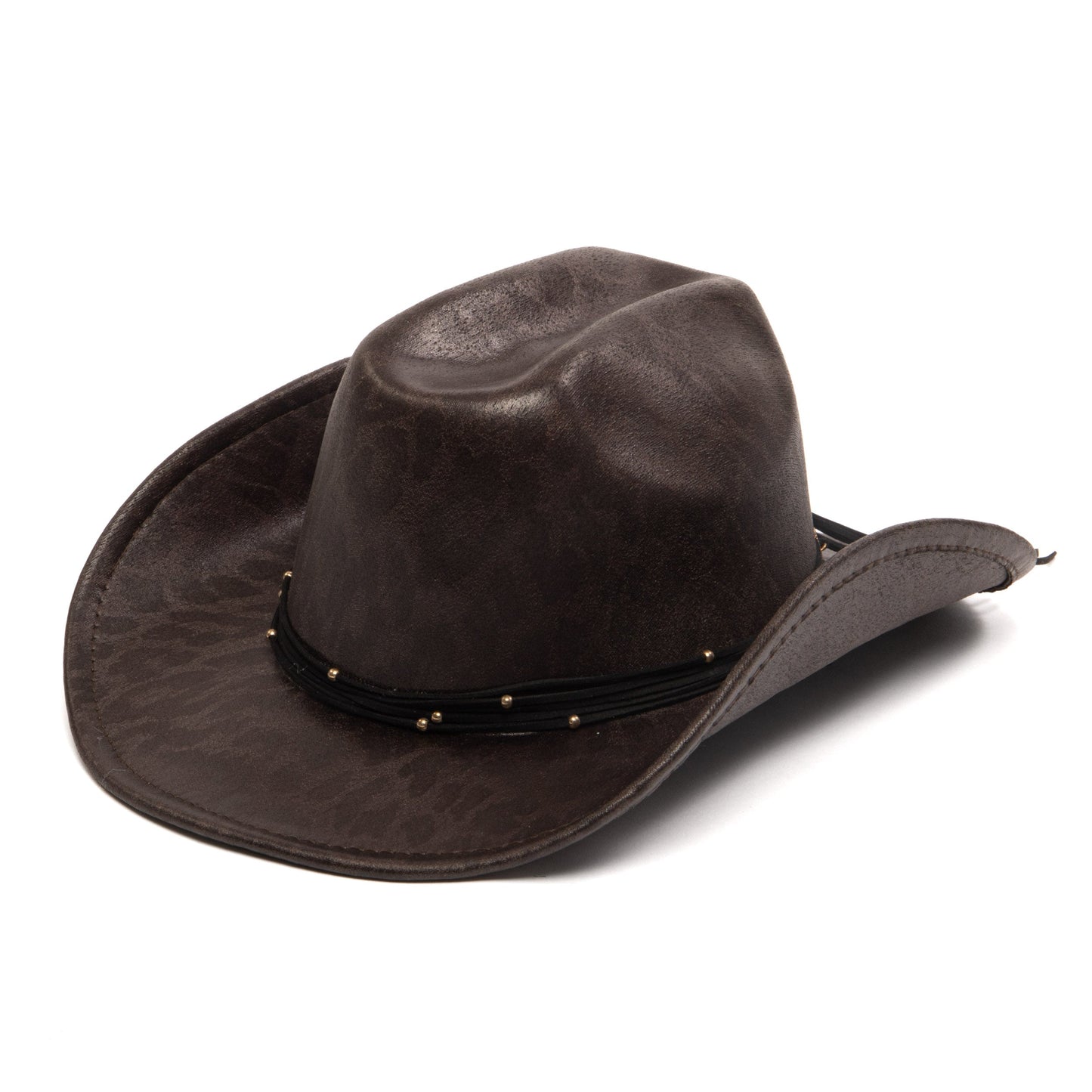 Leopard Printed Cattlemans's Crease Cowboy