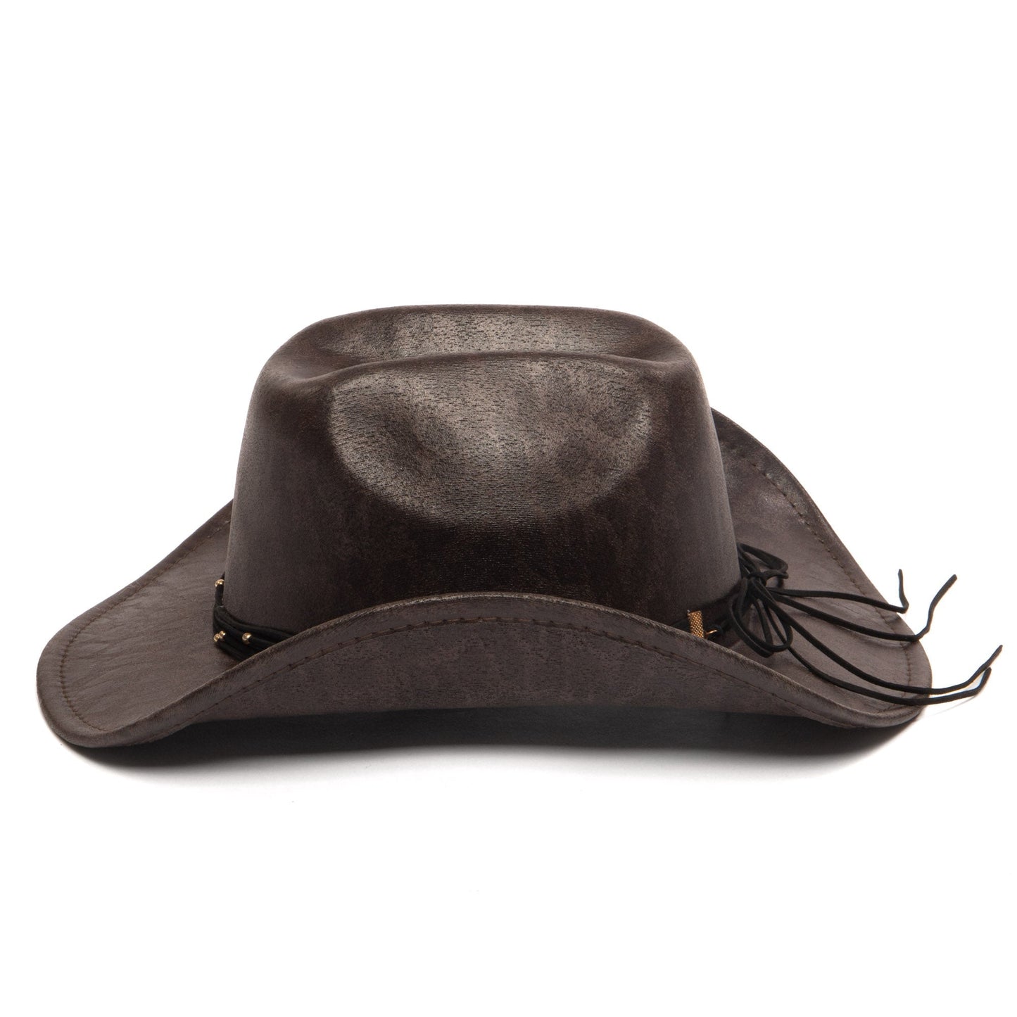 Leopard Printed Cattlemans's Crease Cowboy