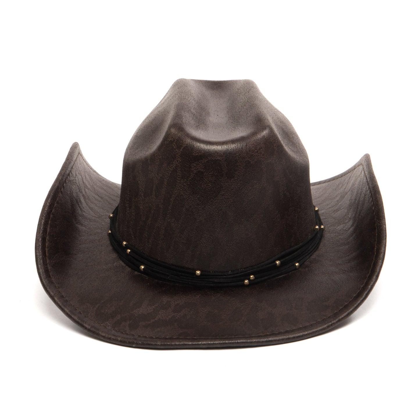 Leopard Printed Cattlemans's Crease Cowboy