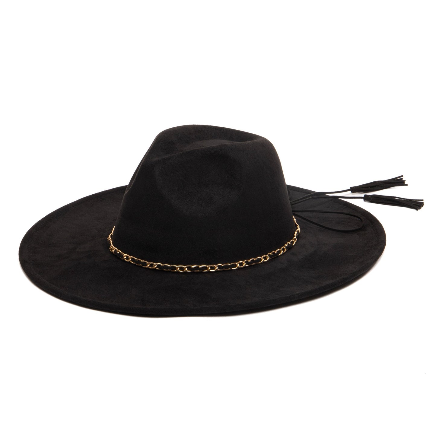 Women's Fedora with Leopard Printed Underbrim