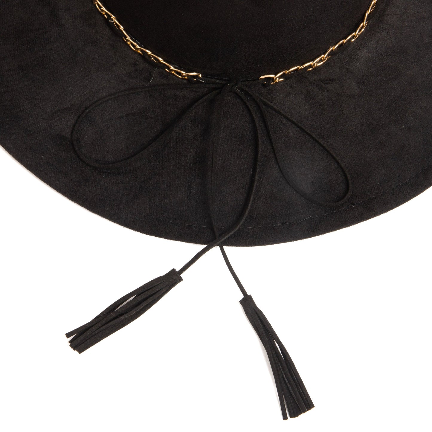 Women's Fedora with Leopard Printed Underbrim