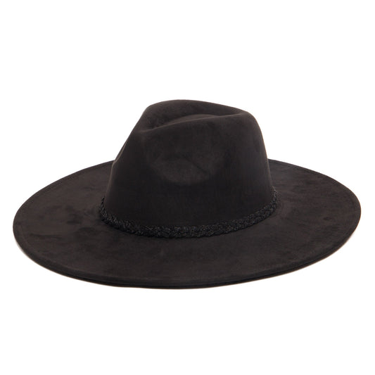 Women's Fedora with Tonal Braided Sequin Band