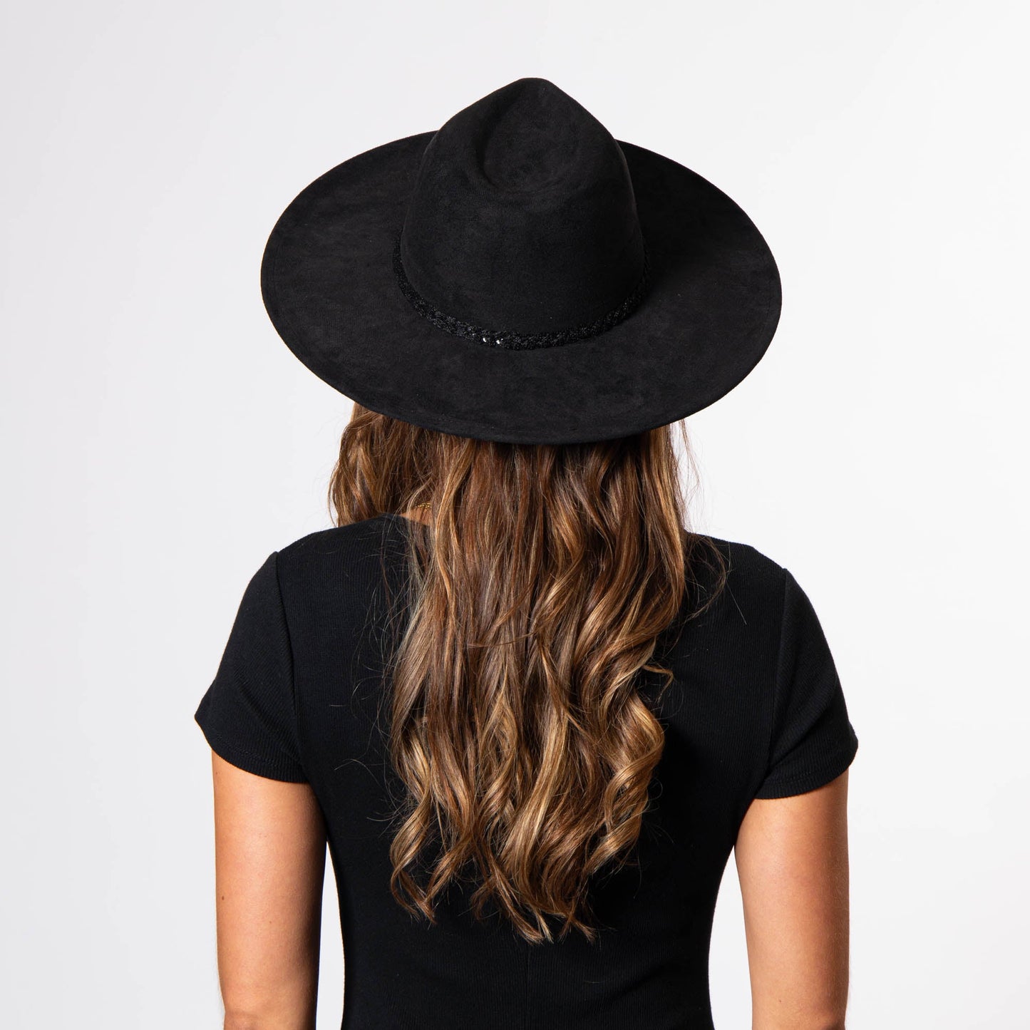 Women's Fedora with Tonal Braided Sequin Band