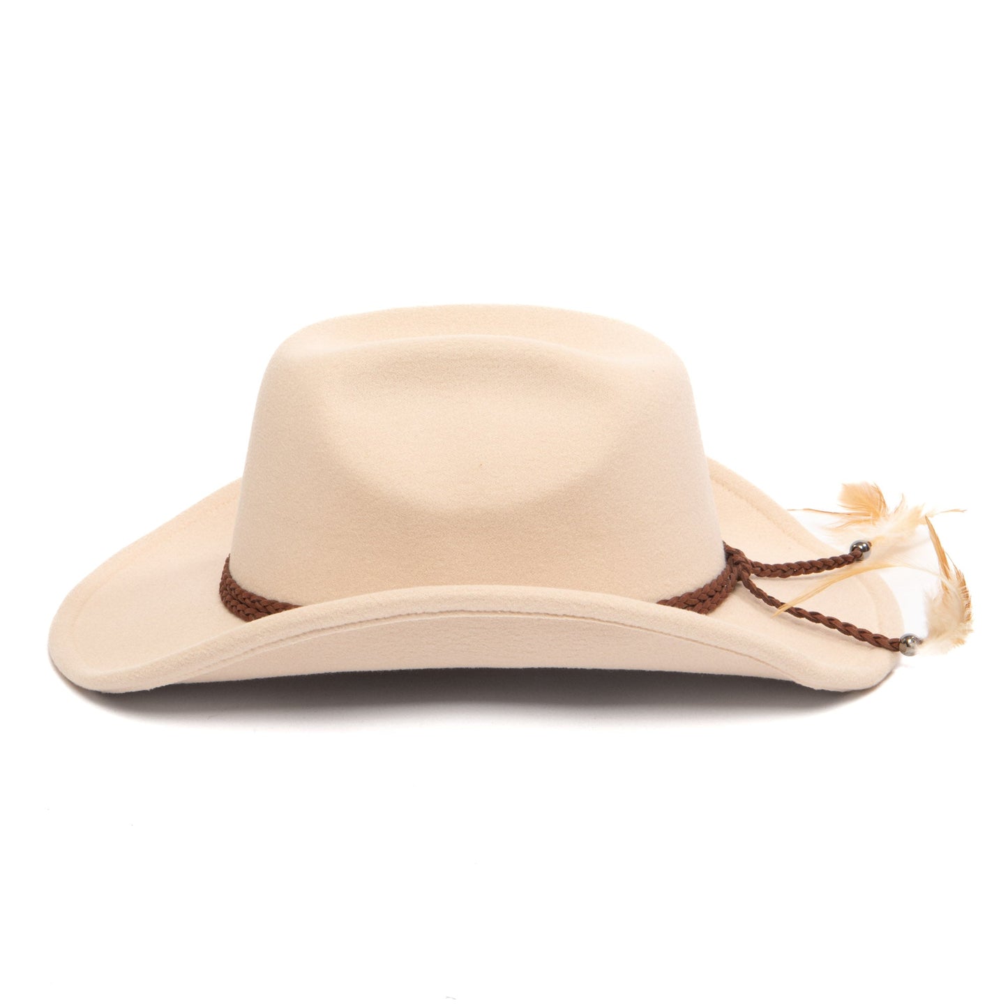Cattleman's Crease Cowboy with Feathered Ends