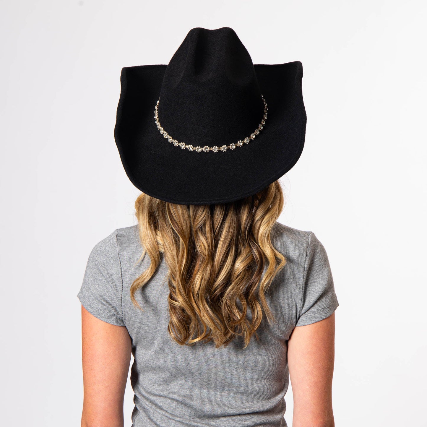 Anna Maria - Cattleman's Crease Cowboy with Rhinestone Band