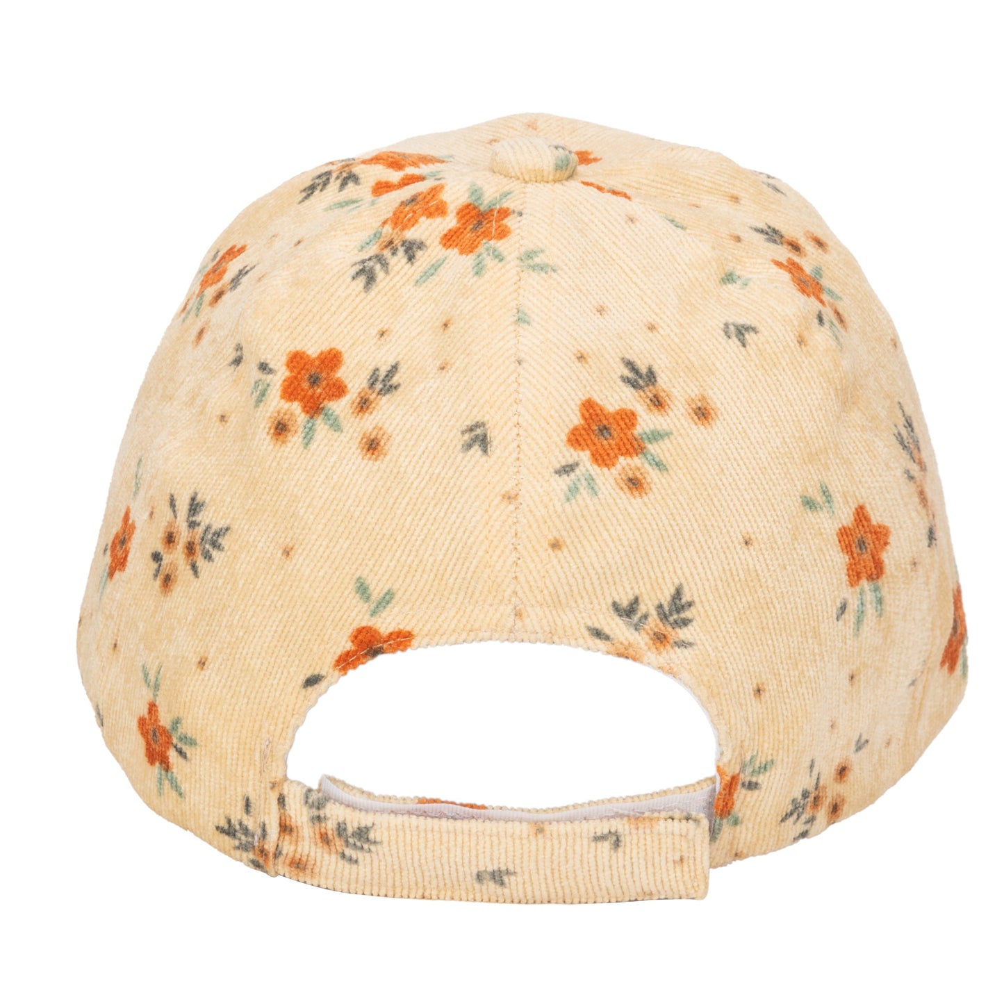 Kid's Corduroy Floral Printed Cap