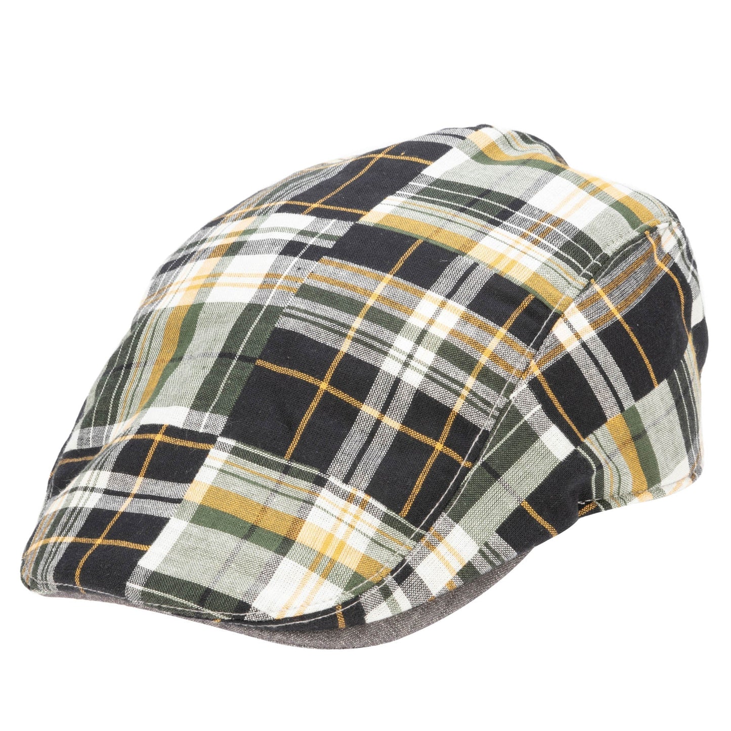 Kids Cut and Sew Plaid Drivers Hat